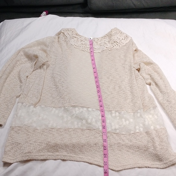 Indigo soul women's XL lacy cardigan - Picture 9 of 10